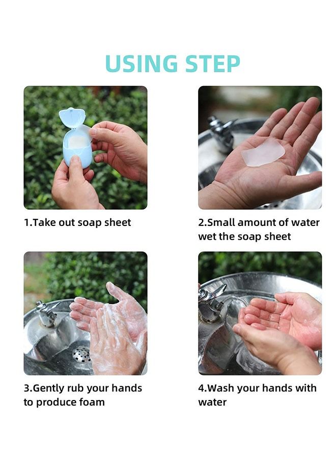 Ant 150 Piece Portable Disposable Travel Paper Soap, Foaming Hand Washing Bath, Scented hand soap for Indoor Outdoor Travel Camping Hiking  - Image 3