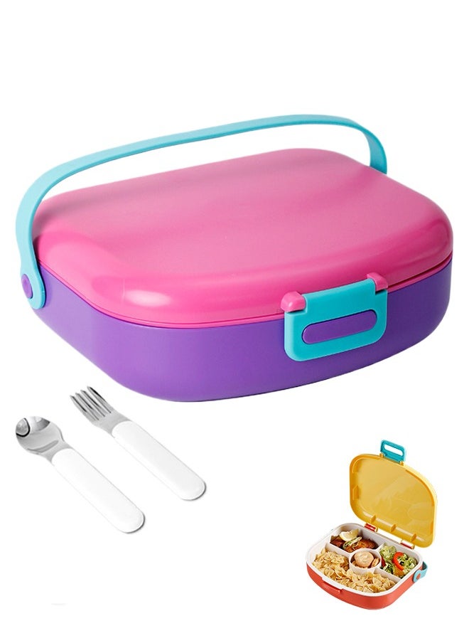 Super ZYouth - Kids Bento Lunch Box, Lunch Containers for School with 4 Compartments, Utensils, Sauce Container and Handle, 1300ml - Image 1