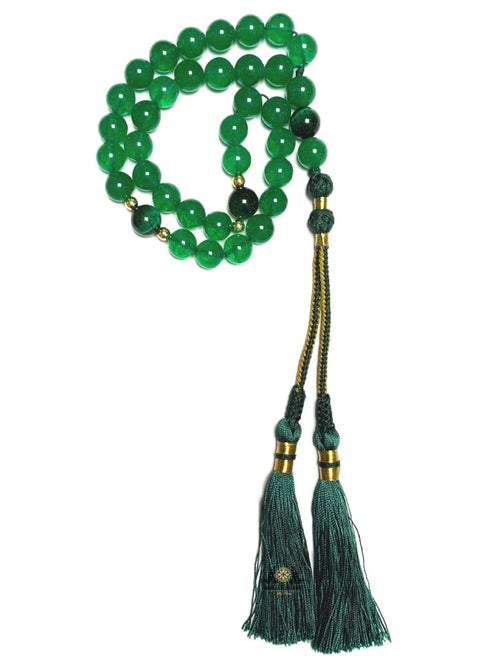 33 Prayer Beads Jade Green Tiger Eye Create Attraction Of Abundance Possitivity Waves Healing Stability Relieving Anxiety Lightening Emotions Developed From Fear