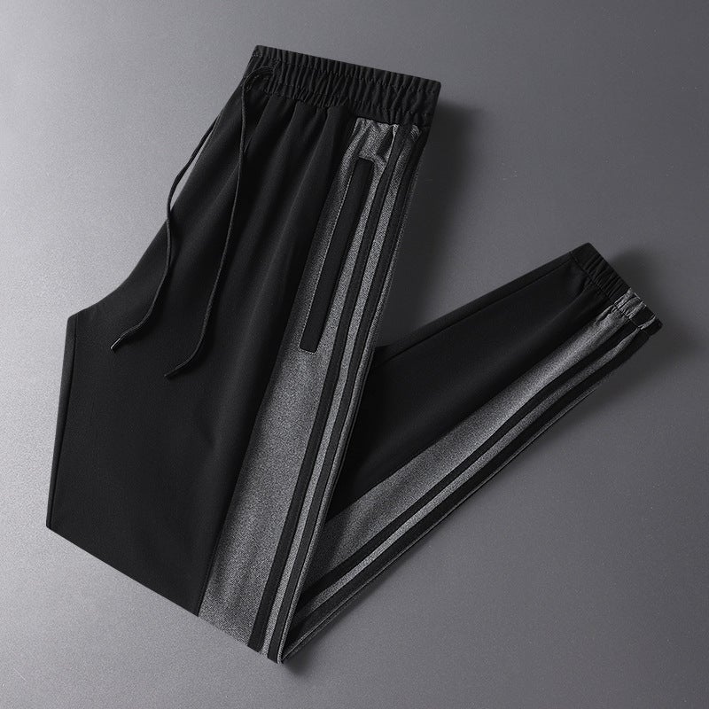 Plus Size Men'S Casual Pants Trendy All-Match Loose Sports Foot-Toe Striped Long Pants Fashion Couple'S Sweat Pants - Image 1