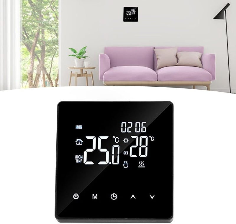 Programmable Home Thermostat LCD Display 3 Meter Sensor Line AC90 240V Black Type 1 - Image 4