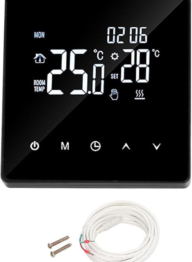 Programmable Home Thermostat LCD Display 3 Meter Sensor Line AC90 240V Black Type 1 - Image 2
