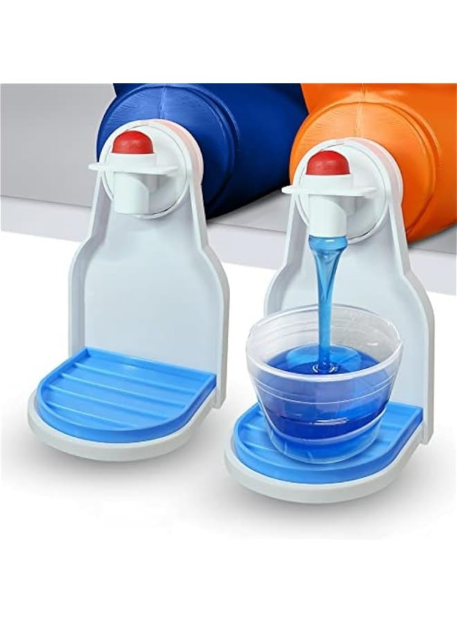 Generic Pack of 2 Laundry Detergent Cup Holders with Upgraded Drip Tray for No Mess or Leaks, Secure Grip Style.  - Image 1