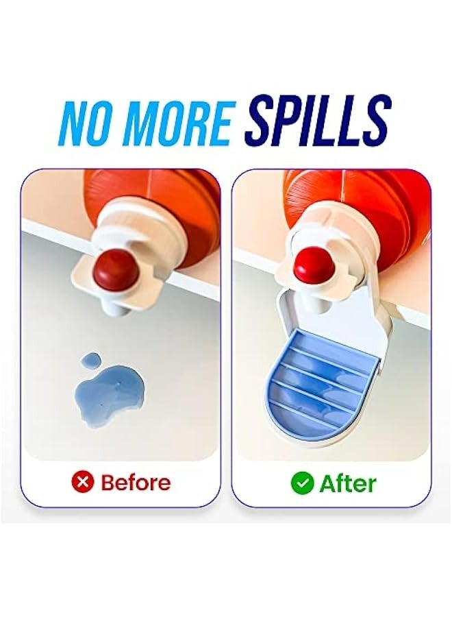 Generic Pack of 2 Laundry Detergent Cup Holders with Upgraded Drip Tray for No Mess or Leaks, Secure Grip Style.  - Image 2