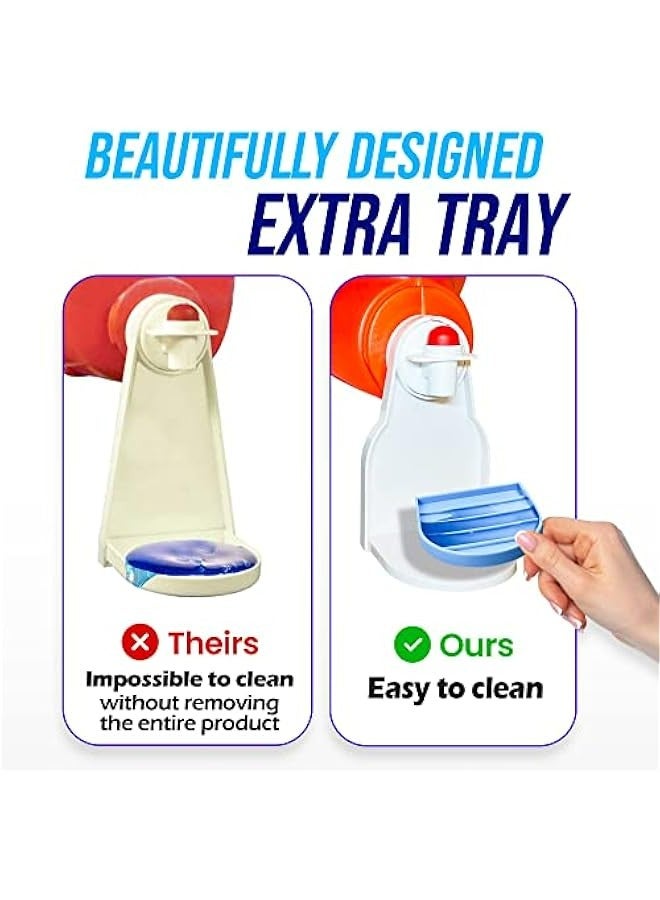 Generic Pack of 2 Laundry Detergent Cup Holders with Upgraded Drip Tray for No Mess or Leaks, Secure Grip Style.  - Image 3