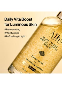 d'alba Piedmont d'alba Piedmont White Truffle Oil Capsule Serum, Dily Vita Boost for Luminous Skin, Double Vitamin Formula, Korean Skin Care (3.38fl. oz.)  - Image 4