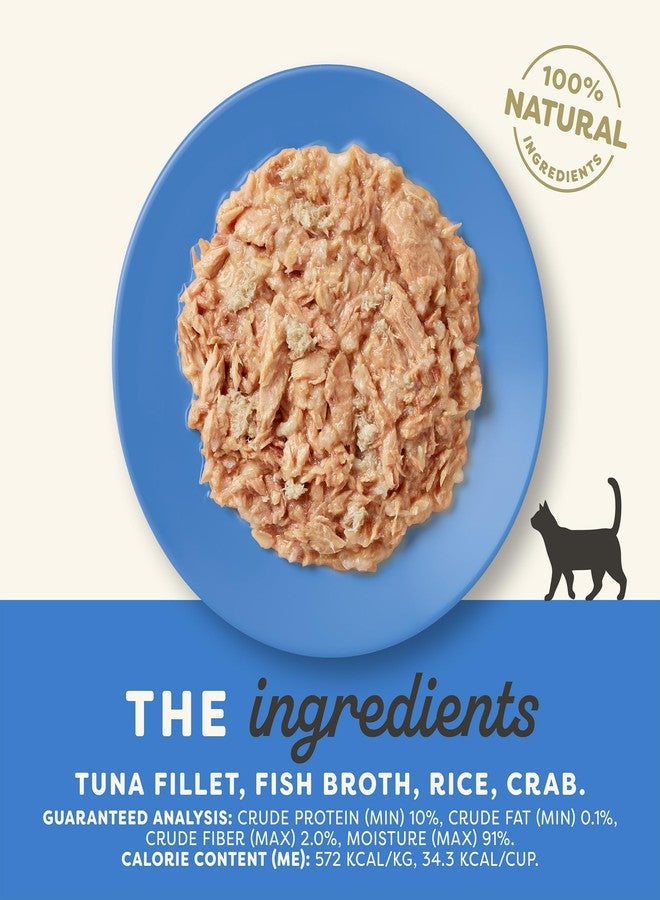 Applaws Natural Wet Cat Food in Broth, Limited and Natural Ingredients, High Protein with No Artificial Additives, Tuna Fillet & Crab in Broth (10 x 2.12 oz Easy-Open Cups) - Image 3