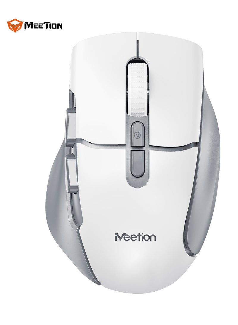 MEETION Wireless Dual-Mode Ergonomic Mouse BTM001 Ergonomic Design 2.4g Bluetooth Dual Mode Multiple Colors Available (BLACK) - Image 4