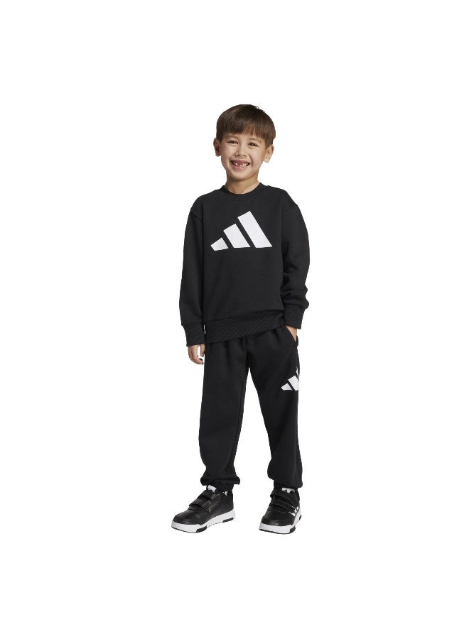 Adidas Lk Bl Fl Jog Black Training Suits For Kids 3-4Y - Image 5