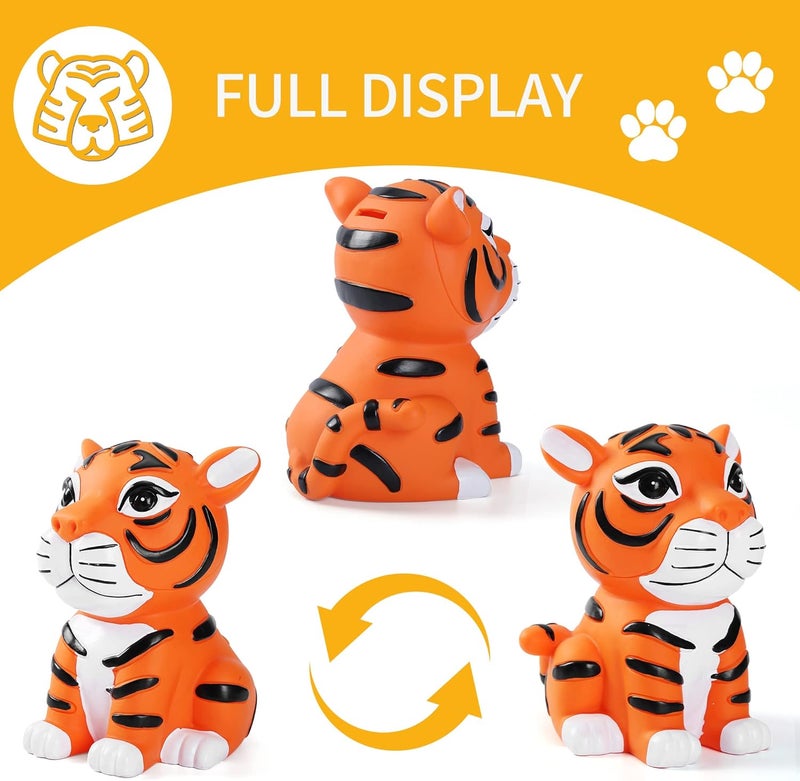 HW Tiger Money Bank Unbreakable Piggy Bank Can Store 1000 Coins 2022 Chinese New Year Tiger Money Box Coin Bank - Image 2