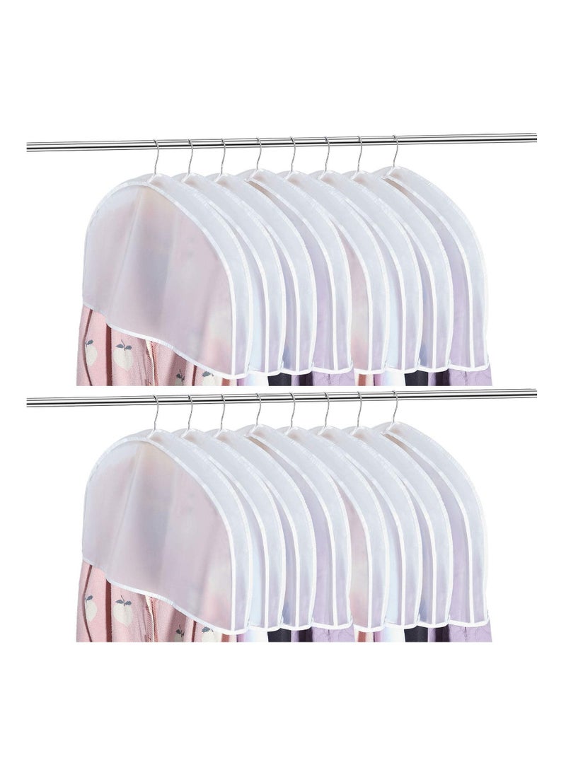 Y&D - 8 Pcs Plastic Clothing Shoulder Covers, Gusseted Clear Covers for Hanging Clothes Hanger Garment Breathable Bag Jacket Coat Dress - Image 1