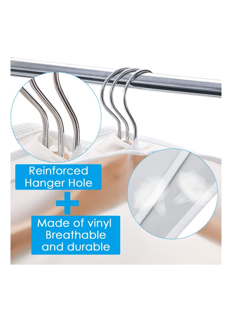 Y&D - 8 Pcs Plastic Clothing Shoulder Covers, Gusseted Clear Covers for Hanging Clothes Hanger Garment Breathable Bag Jacket Coat Dress - Image 1