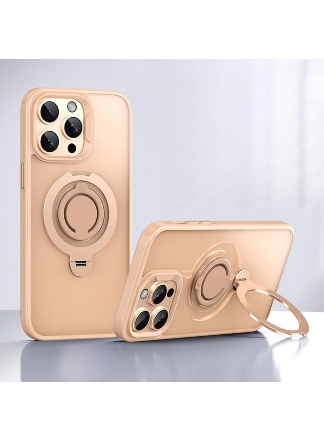 اس-توب جراب لهاتف iPhone 16 Pro Max Frosted MagSafe حامل حلقي مغناطيسي دوار - Image 1