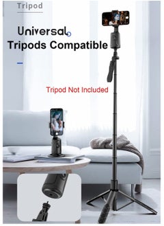 TYCOM TYCOM Auto Face Tracking Tripod, 360 Rotation Phone Camera Mount, No App Needed, Battery Operated Smart Shooting Holder for Live Vlog - Black  - Image 5