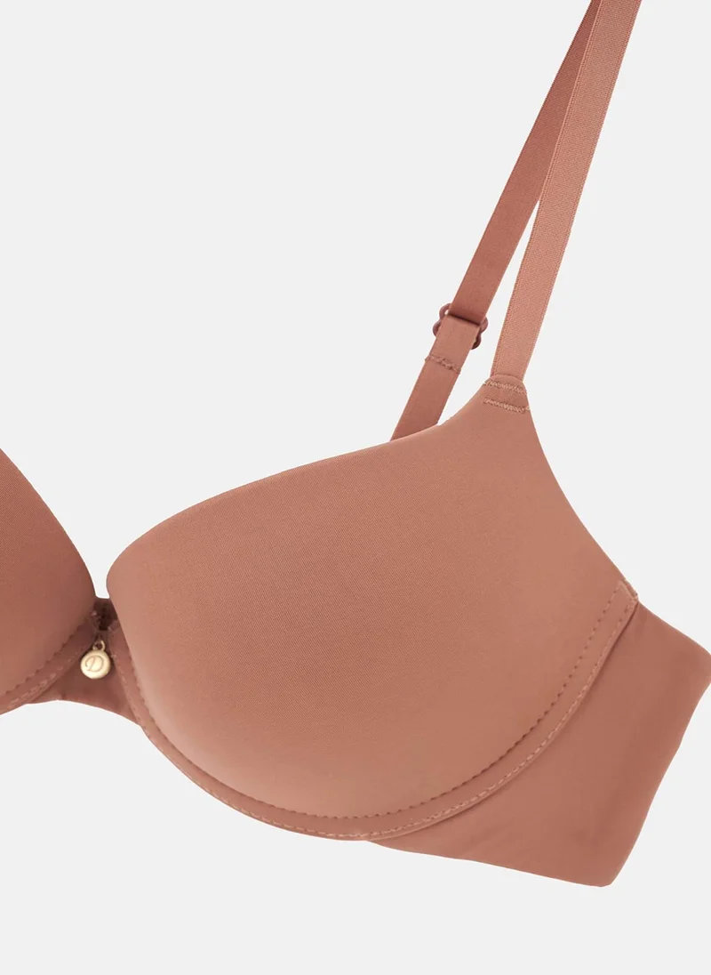 dagi Padded Bra Interlock Lightly Padded Wired Thin Strap Underwear