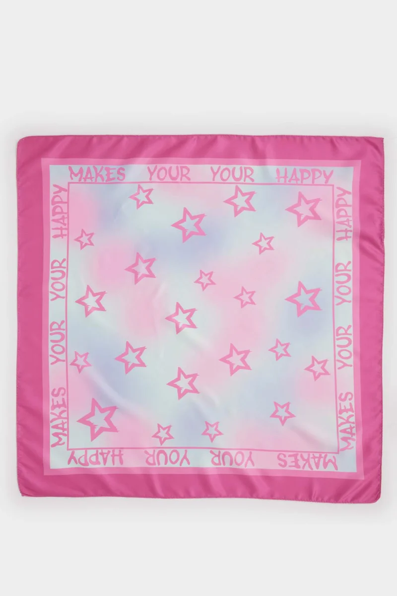 ديفاكتو Girl Printed Foulard