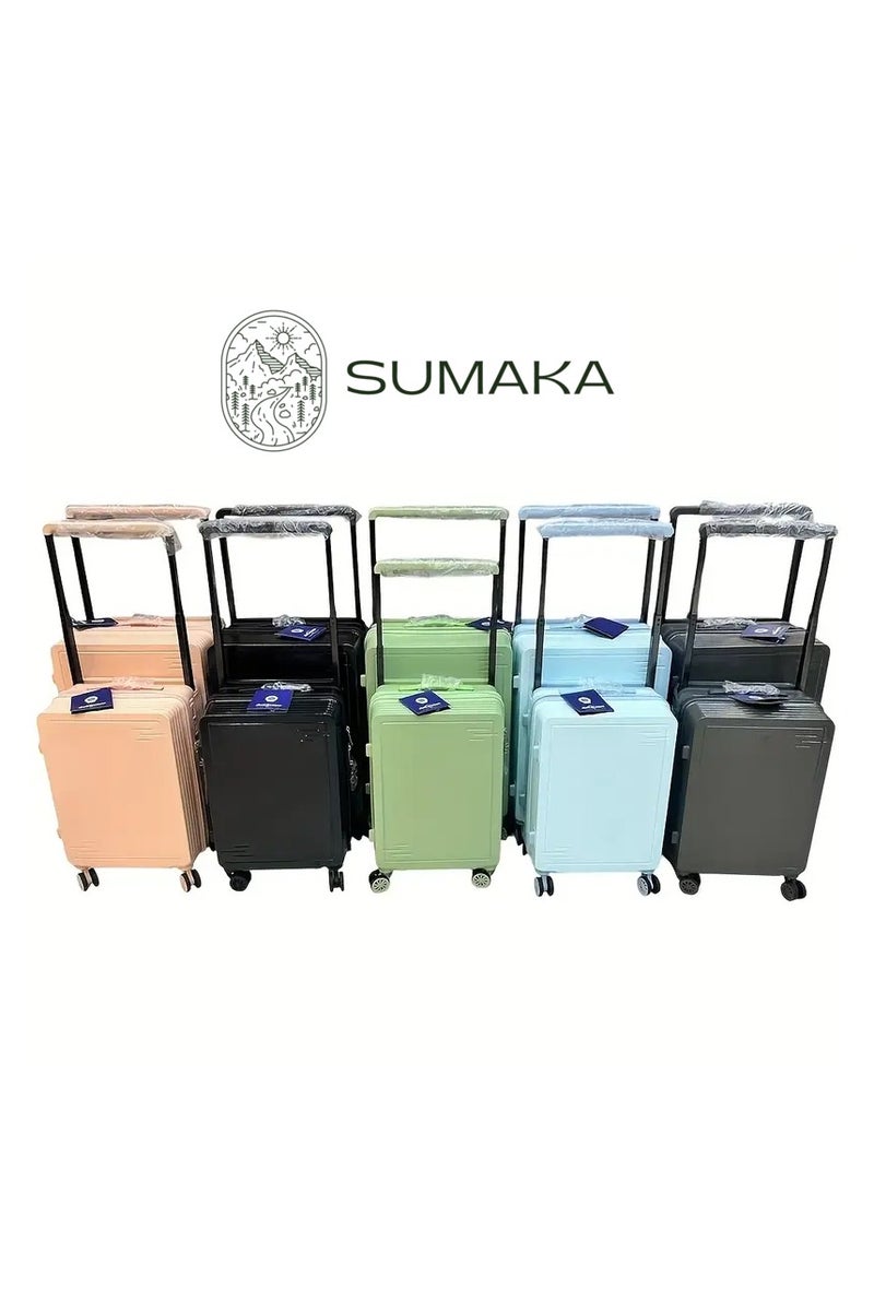 SUMAKA حقيبة سفر بعجلات - مجموعة من 2 قطعة - مع عجلات دوارة - Image 2
