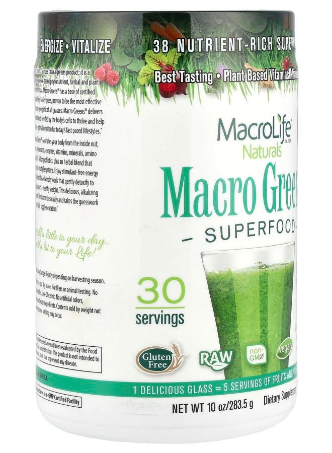 MacroLife Naturals Macro Greens® Superfood 10 oz (283.5 g) - Image 2
