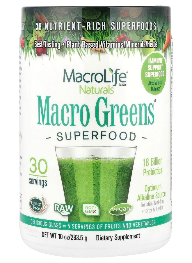 MacroLife Naturals Macro Greens® Superfood 10 oz (283.5 g) - Image 1