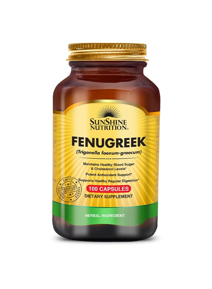 Sunshine Nutrition Fenugreek 610mg Capsules 100s