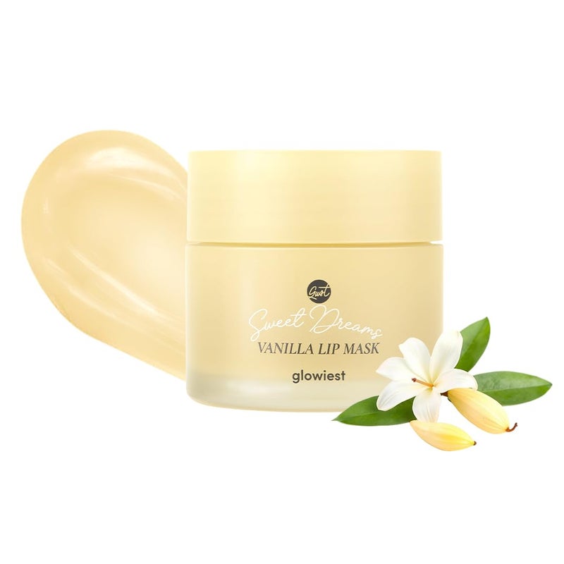 glowiest Sweet Dreams Overnight Lip Mask Nourishing Plumping and Hydrating Lip Balm  glowiest Sweet Dreams Lip Sleeping Mask  Hyaluronic AcidsVitamin CShea ButterAntioxidants l Vanilla
