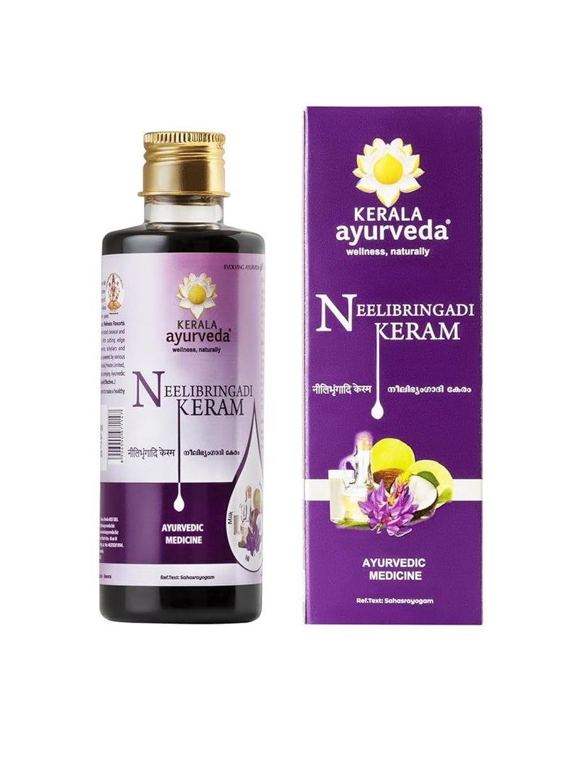 Kerala Ayurveda Kerala Ayurveda Neelibringadi Keram Hair Oil - 200 ml | Promotes Hair Growth | Strengthens Hair Root & Helps Reduce Hair Fall | Helps Fight Dandruff with Bringaraj, Amla & Coconut Oil  - Image 1