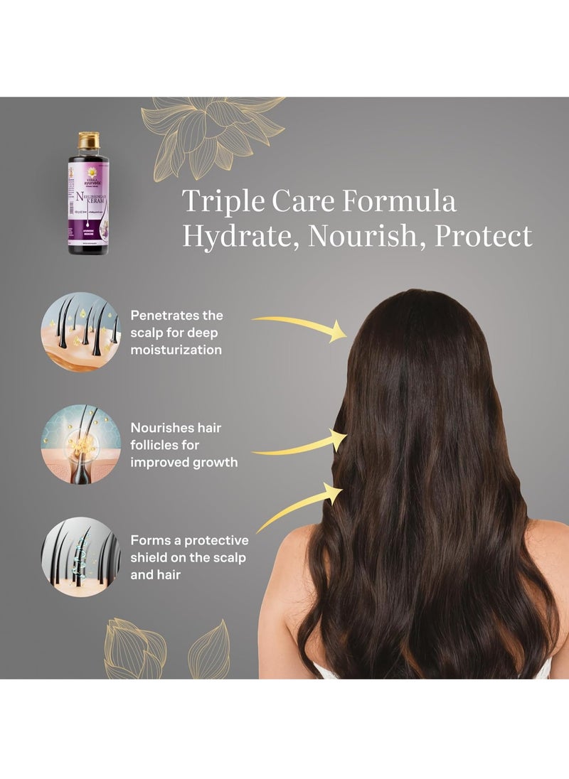 Kerala Ayurveda Kerala Ayurveda Neelibringadi Keram Hair Oil - 200 ml | Promotes Hair Growth | Strengthens Hair Root & Helps Reduce Hair Fall | Helps Fight Dandruff with Bringaraj, Amla & Coconut Oil  - Image 2