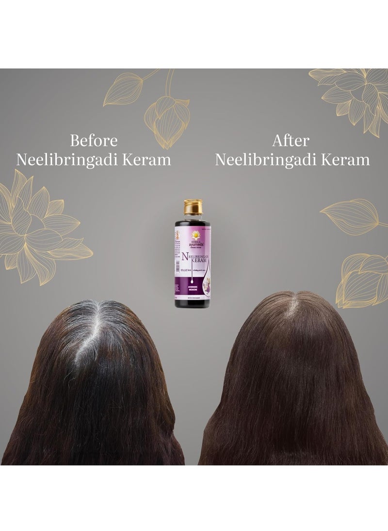 Kerala Ayurveda Kerala Ayurveda Neelibringadi Keram Hair Oil - 200 ml | Promotes Hair Growth | Strengthens Hair Root & Helps Reduce Hair Fall | Helps Fight Dandruff with Bringaraj, Amla & Coconut Oil  - Image 3