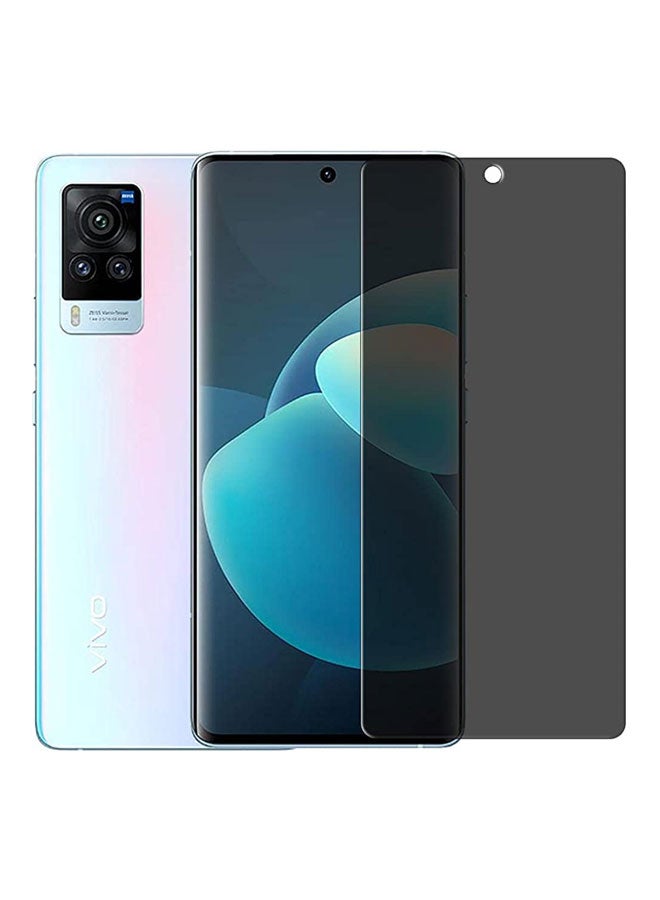 EYE CATCH 5D Anti-Spy Privacy Tempered Glass Screen Protector For Vivo X60 Pro Black - Image 1
