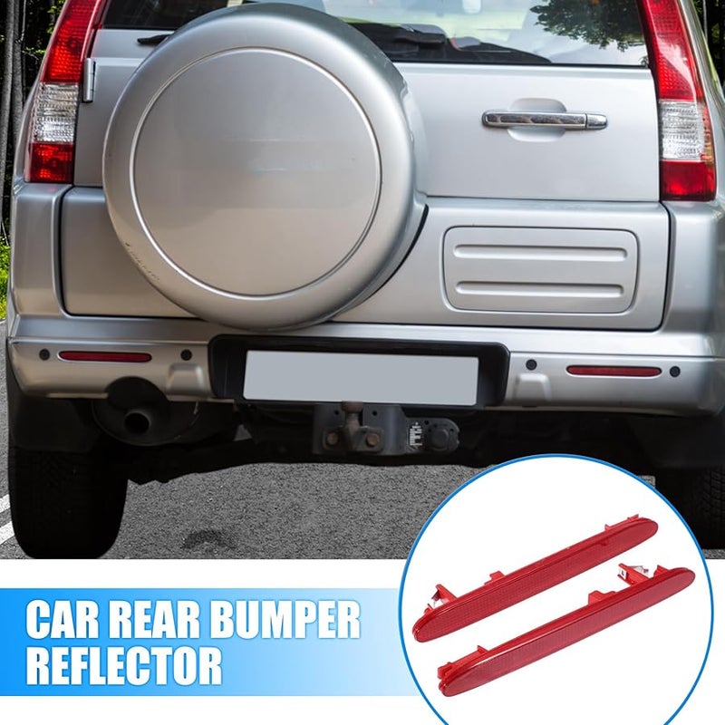 هوندا CR-V عنصر مصباح عاكس للصدام الخلفي عدسة حمراء 2 قطعة بلاستيك 2005 2006 2009 2011 - Image 4