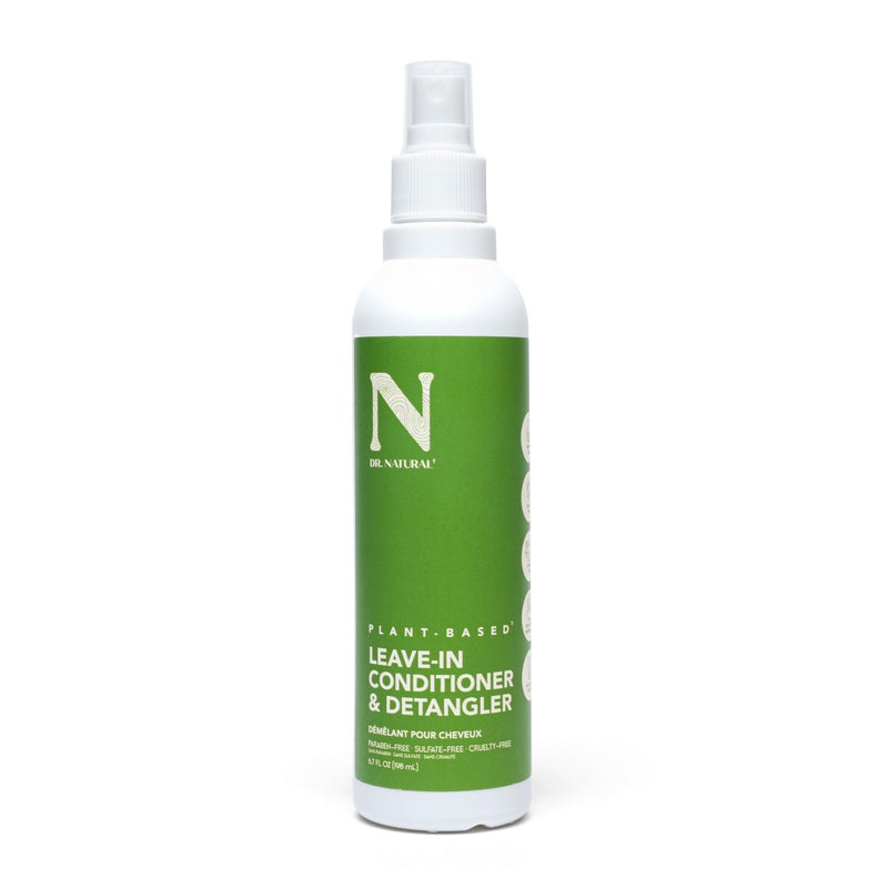 Dr. Natural Leave in Conditioner and Hair Detangler - Hair Conditioner with Coconut Oil and Shea Butter - Detangler Spray for All Hair Types - 6.7 oz - Image 1