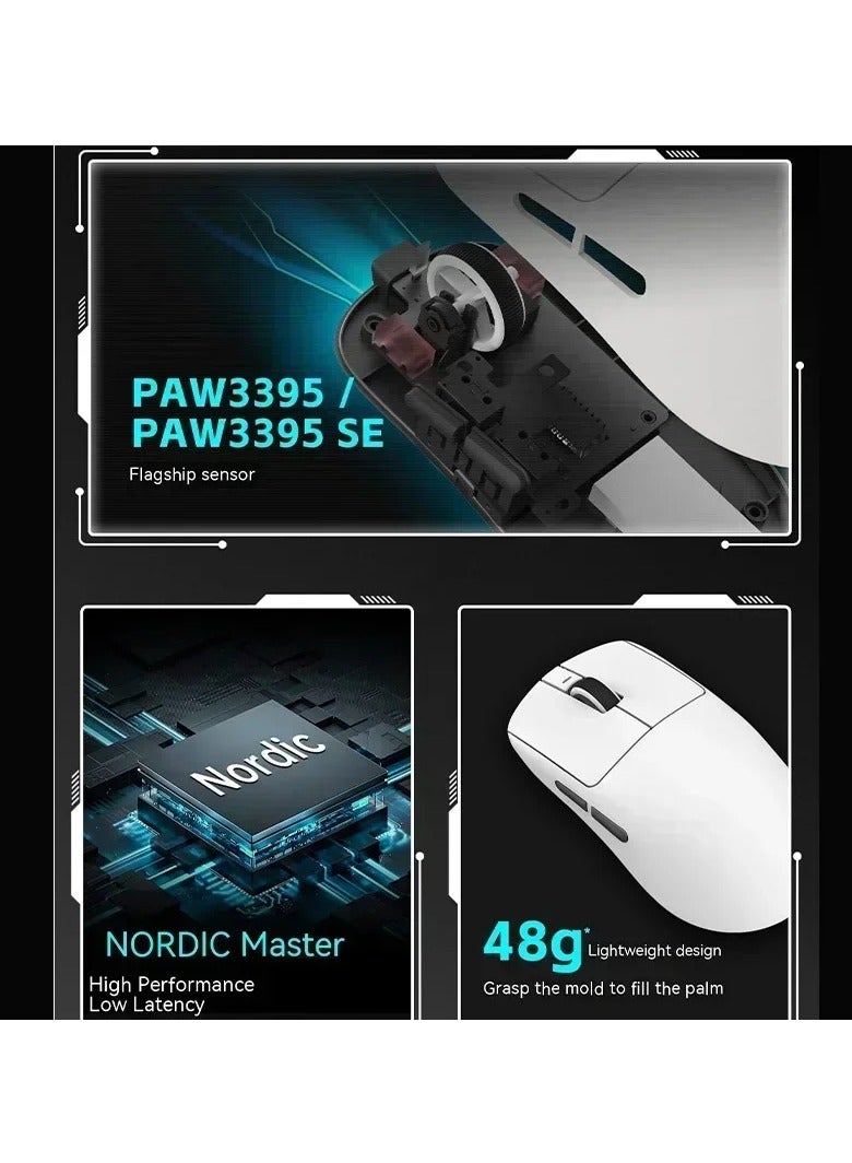 في اكس اي ماوس ألعاب VXE Dragonfly R1 Pro بتكنولوجيا Bluetooth و2.4G وسلكي لأجهزة الكمبيوتر المحمولة والمكاتب - Image 3