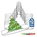 Tiny Expressions Bulk Christmas Tree Headbands Pack of 12 Easy Color Your Own Xmas Themed Party Headband - Image 3