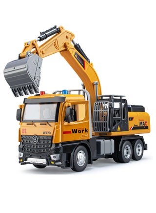 Excavator Toy Metal Cab, Big Digger Toys for Boys, Excavator Toy with Lights and Sounds, Friction Powered Construction Vehicles for Kids (Excavator) - pzsku/ZBEAE5A10ACB7DD5A153CZ/45/_/1717492012/c8d2f3de-ee73-4751-96d0-db74c6827825