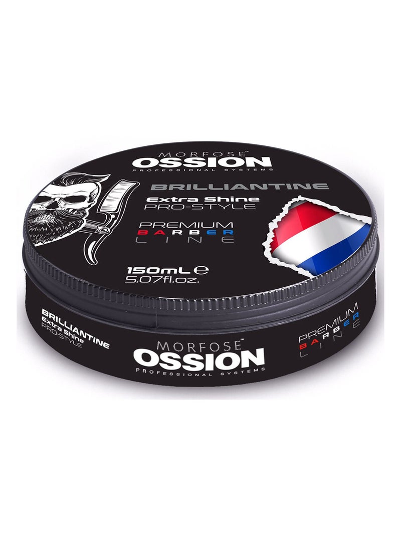 MORFOSE Morfose Ossion Brilliantine Extra Shine Pro-Style 150ml - Long-Lasting Hair Shine - Image 1