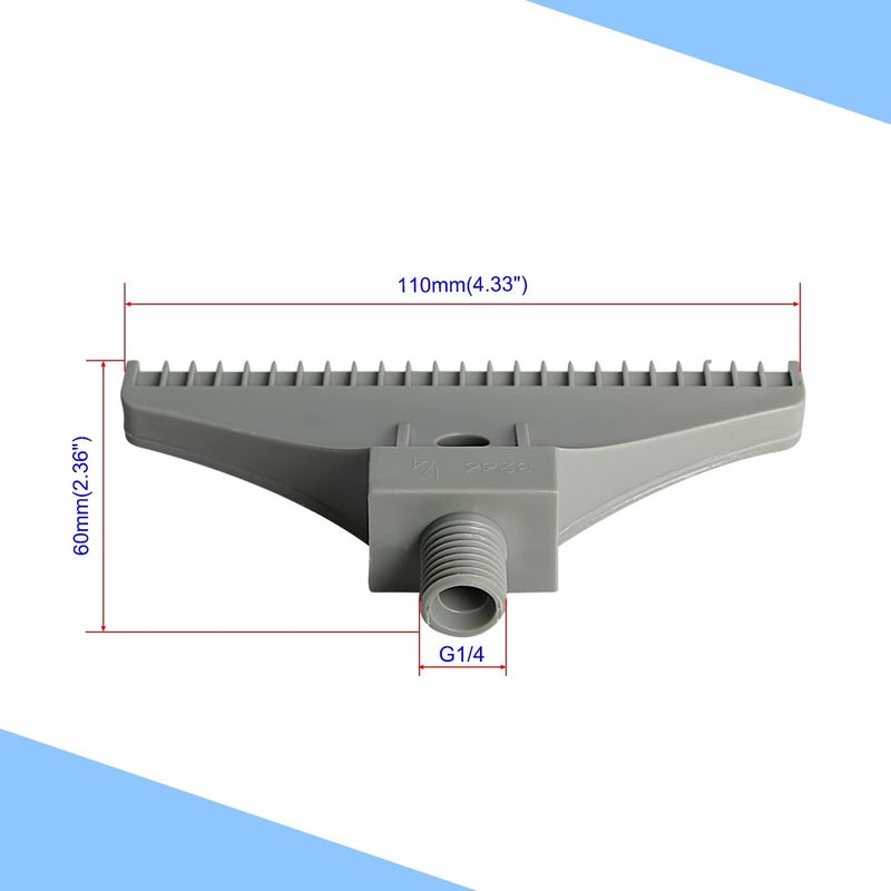 Aopin Blowing Wind Nozzle G1/4 Male, Flat Air Nozzle Orifice, ABS Air Wind Nozzle Air Spray Nozzle Jet Nozzle Suitable for Compressed Air Machine Accessory, To Dust Removal, Air Drying 1 Pcs - Image 2