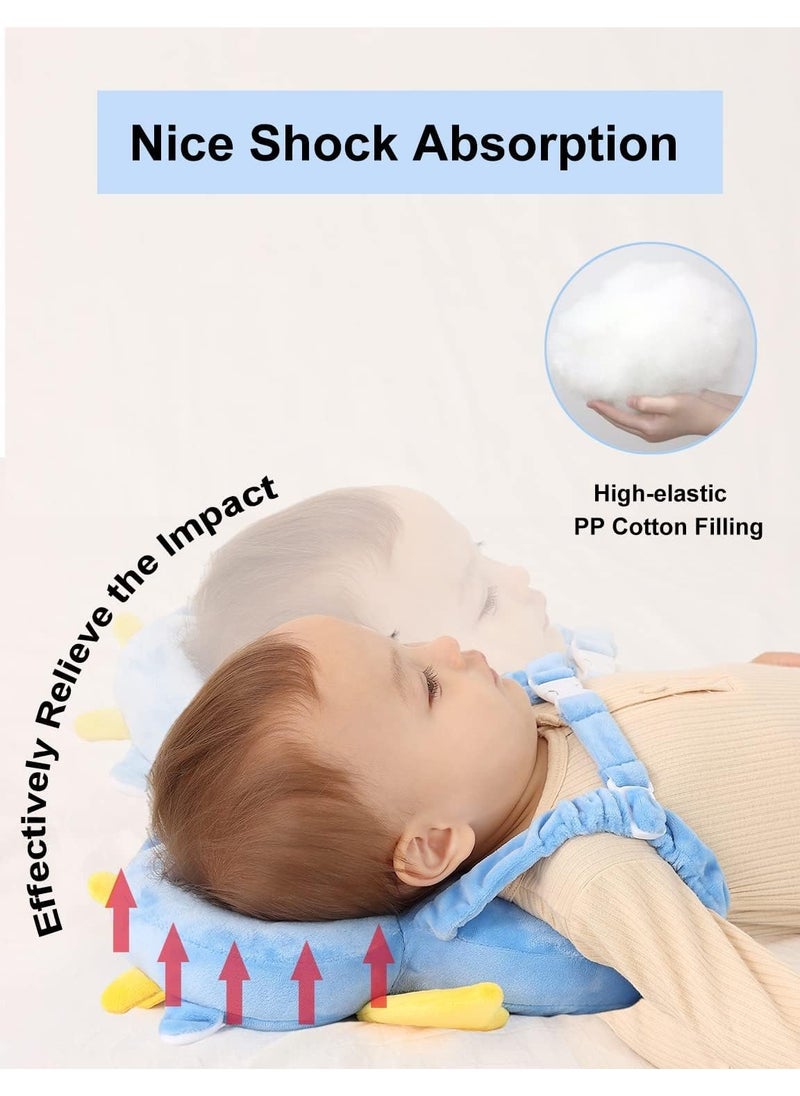 NNEWVANTE Baby Head Protection Pillow Head Protection Backpack Safety Pads Adjustable Size Baby Head Protector for 4-24 Months Toddler Baby Safety Helmet Baby Harness Baby Walking(Wyvern)  - Image 3