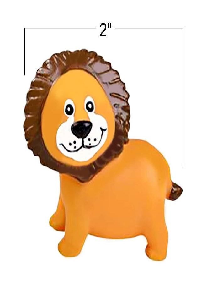 ArtCreativity - ArtCreativity Vinyl Zoo Animals, Pack of 12 Assorted Squeezable Toys, Safari Birthday Party Favors for Kids, Fun Bath Tub and Pool Toys for Children, Educational Learning Aids for Boys and Girls - Image 1