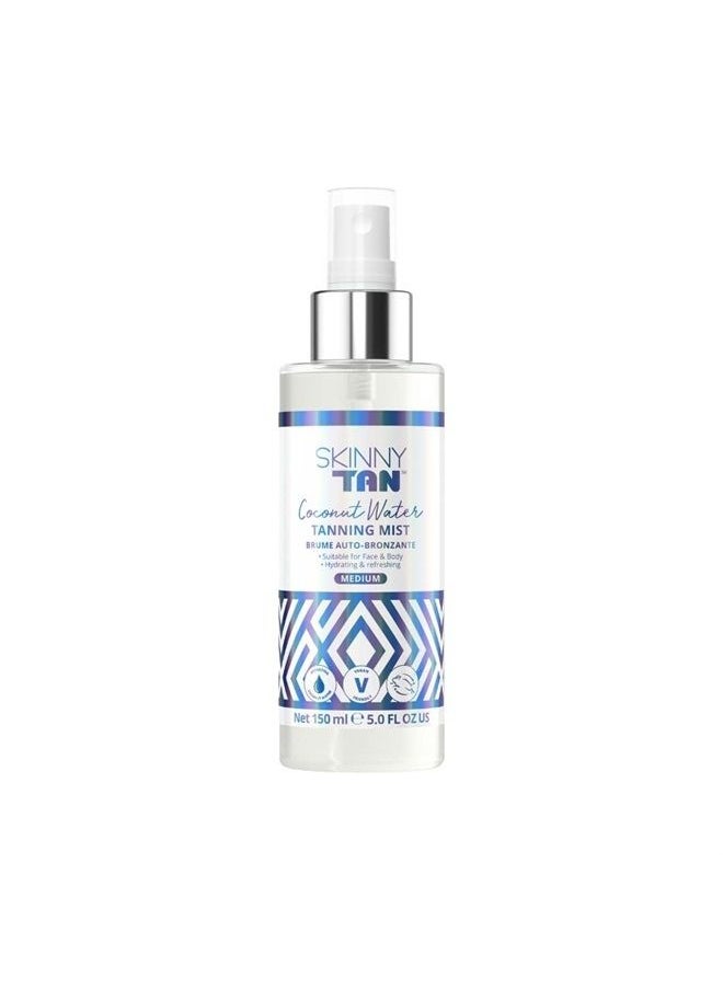 Skinny Tan Coconut Water Tanning Mist | Hydrating Sunless Tanner | Tanning Spray Helps Reduce the Appearances of Wrinkles and Fine Lines, 5.07 oz.  - Image 1