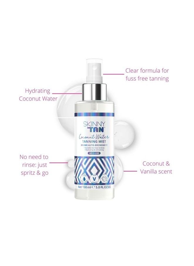 Skinny Tan Coconut Water Tanning Mist | Hydrating Sunless Tanner | Tanning Spray Helps Reduce the Appearances of Wrinkles and Fine Lines, 5.07 oz.  - Image 2