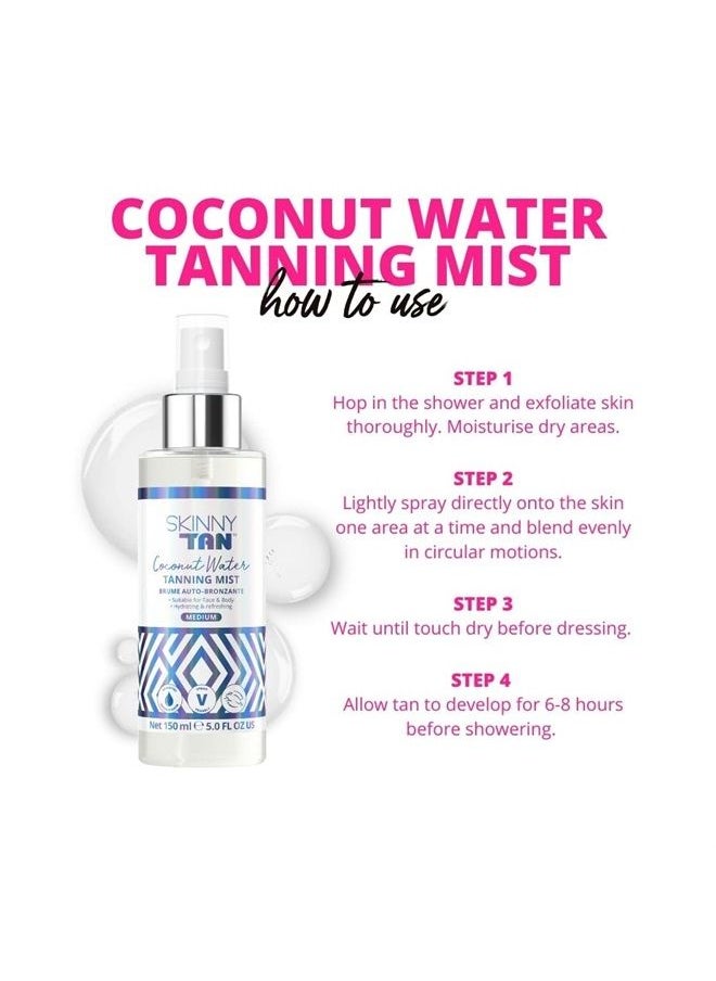 Skinny Tan Coconut Water Tanning Mist | Hydrating Sunless Tanner | Tanning Spray Helps Reduce the Appearances of Wrinkles and Fine Lines, 5.07 oz.  - Image 3