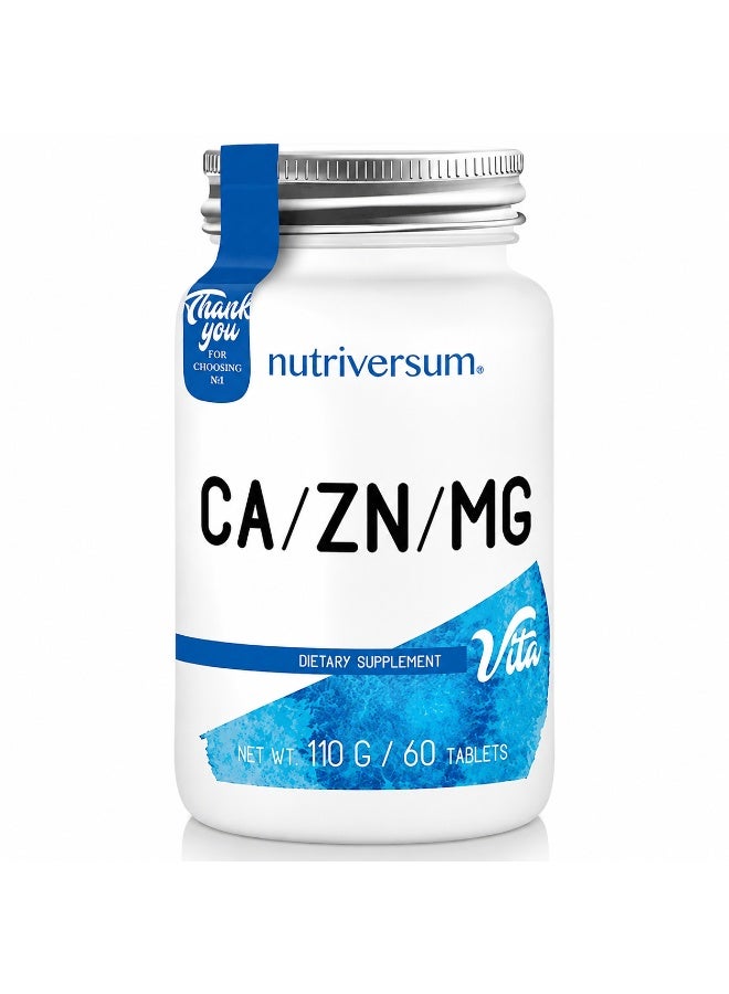 Nutriversum CA-ZN-MG - 60tabs