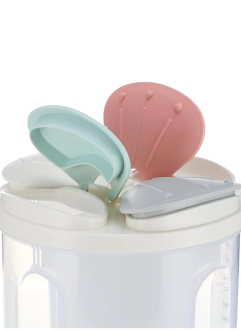 4 in 1 Cereal Storage Container 3L Cereal Container with Lids Airtight Food Storage Containers Durable Plastic Cereal Box Containers Food Grade and BPA Free Cereal