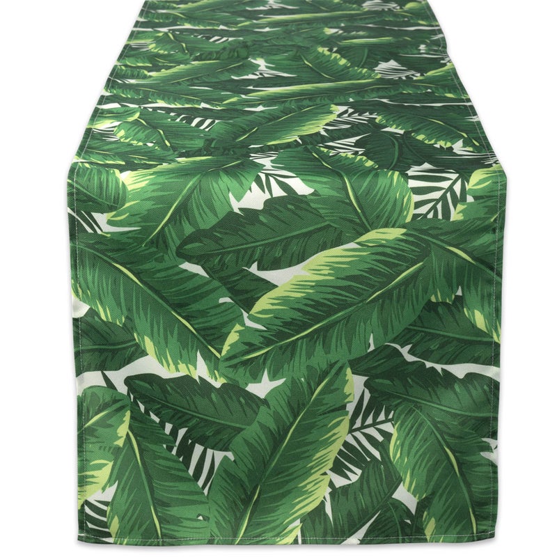 DII Outdoor Tabletop Collection Stain Resistant  Waterproof 14x108 Banana Leaf