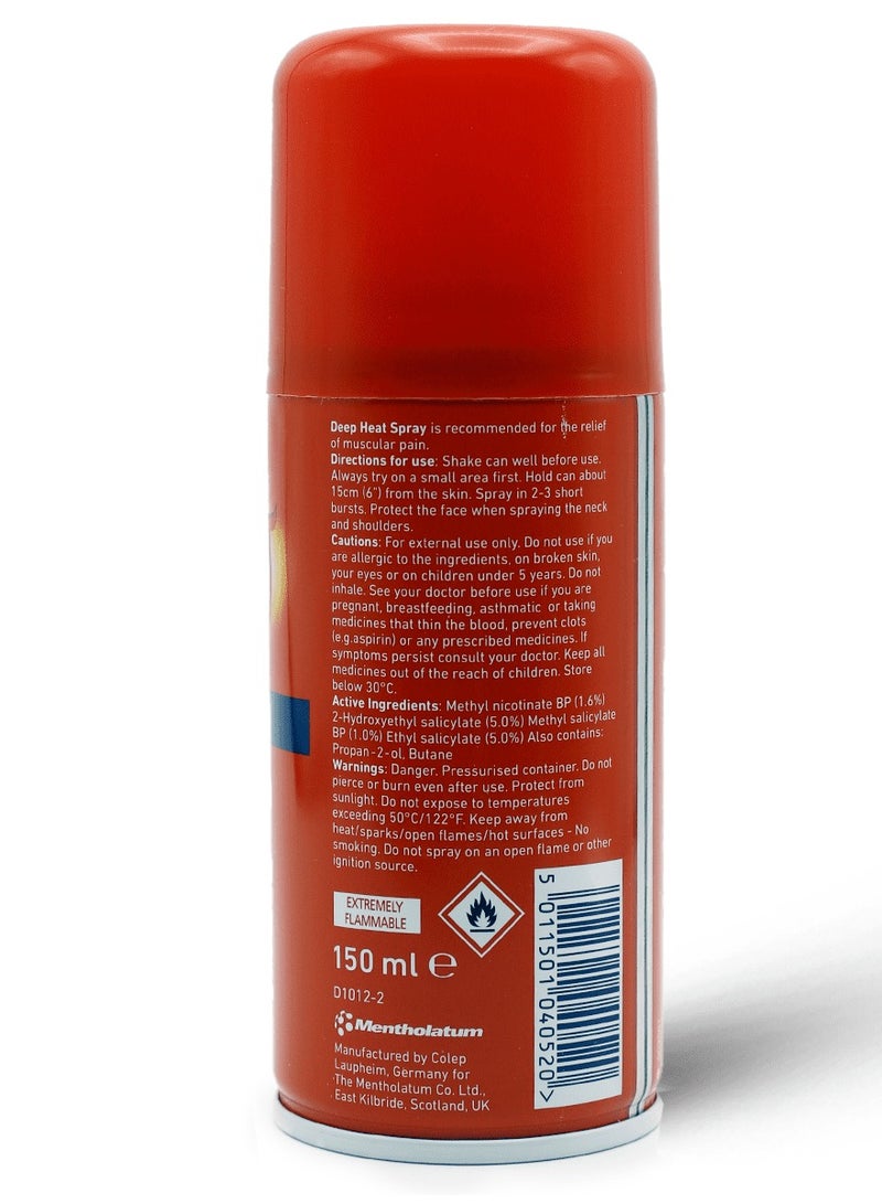 Deep Heat Spray For Muscle & Joint Pain Relief 150 Ml - Image 4