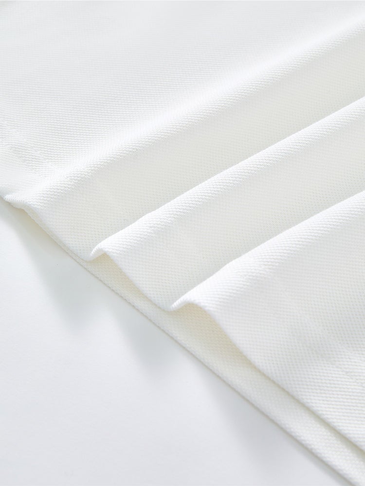 بالابالا تيشيرت بولو بأكمام قصيرة مع خطوط خفيفة على الياقة للجنسين - Image 5