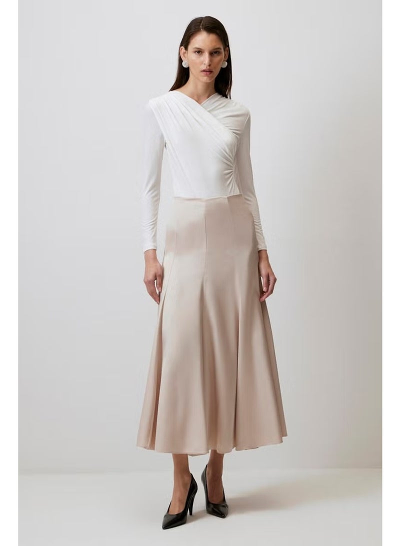 Touche Satin Skirt - Image 1
