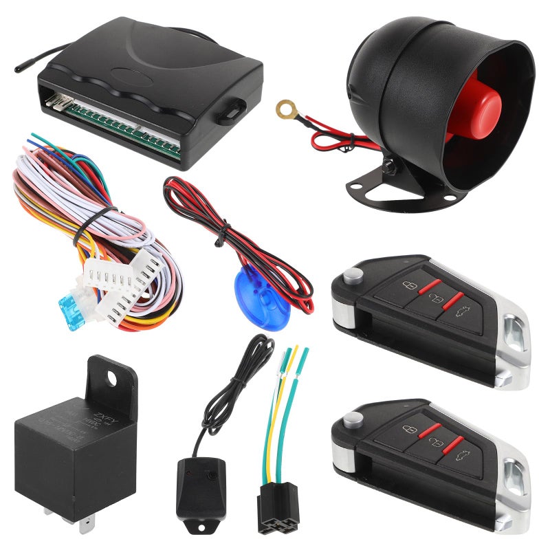 Universal Car Keyless Entry Kit Remote Start Central Locking System Anti Theft Alarm - Image 2