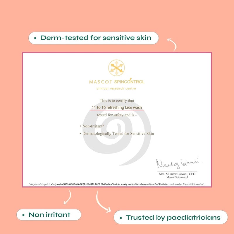 Tikitoro Teens Refreshing Face Wash 100 Vegan Neem Aloe Vera Matcha Green Tea Extract Cleanses Refreshes No Parabens Sulphates All Skin Types Age 11 150ml x of 1 - Image 5