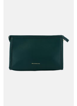 CXL by Christian Lacroix Women Brand Logo Cosmetics Pouch, Green  - Image 3